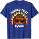 Turkey Trot Squad Thanksgiving Fall Costume Men Women Kids T-Shirt - T-Shirt | Royal
