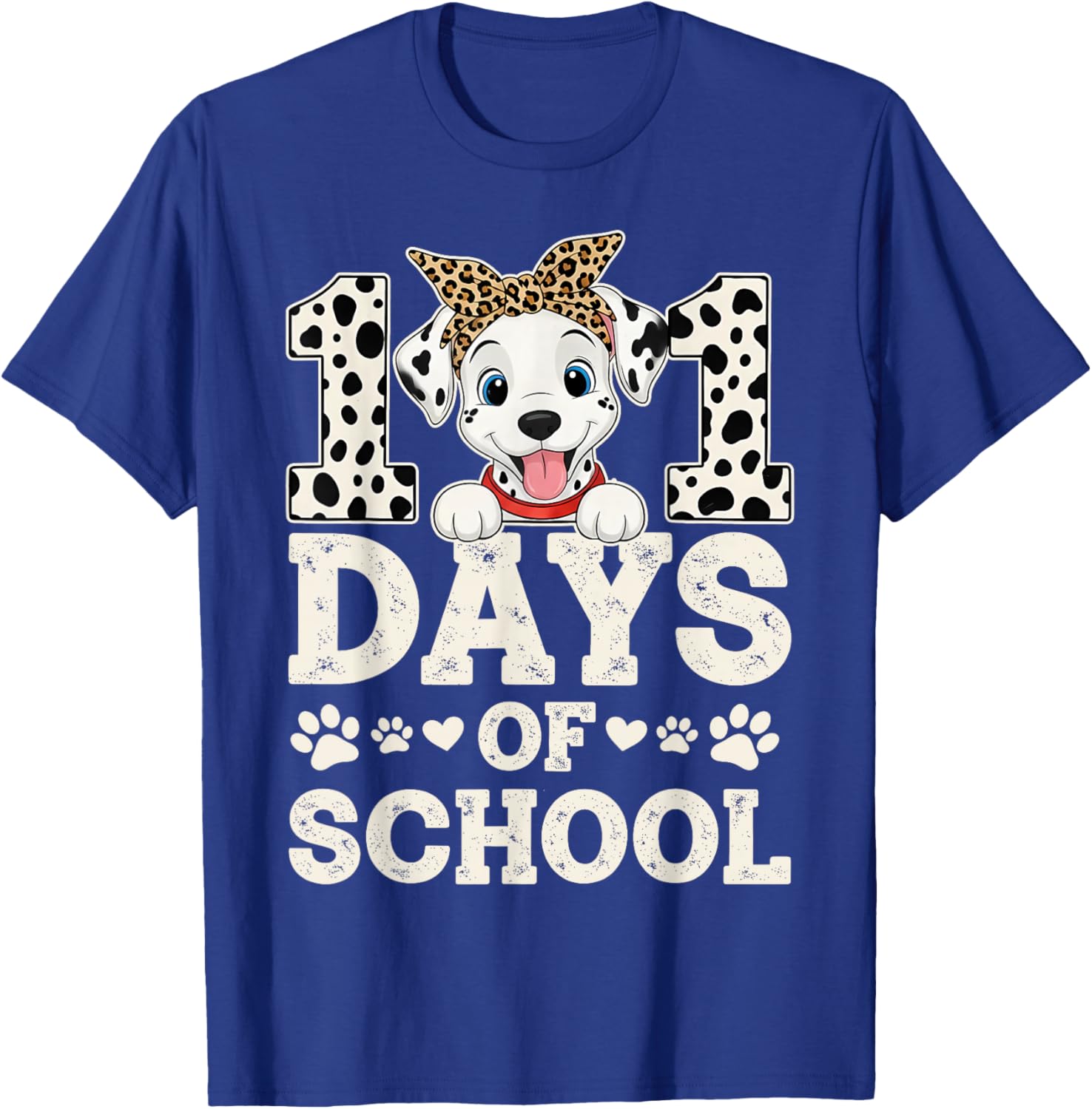 Happy 101 Days of School Funny Student Teacher Kids T-Shirt - T-Shirt | Royal