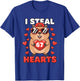 I Steal Hearts Capybara Cute Kawaii Happy Valentine Heart 67 T-Shirt - T-Shirt | Royal