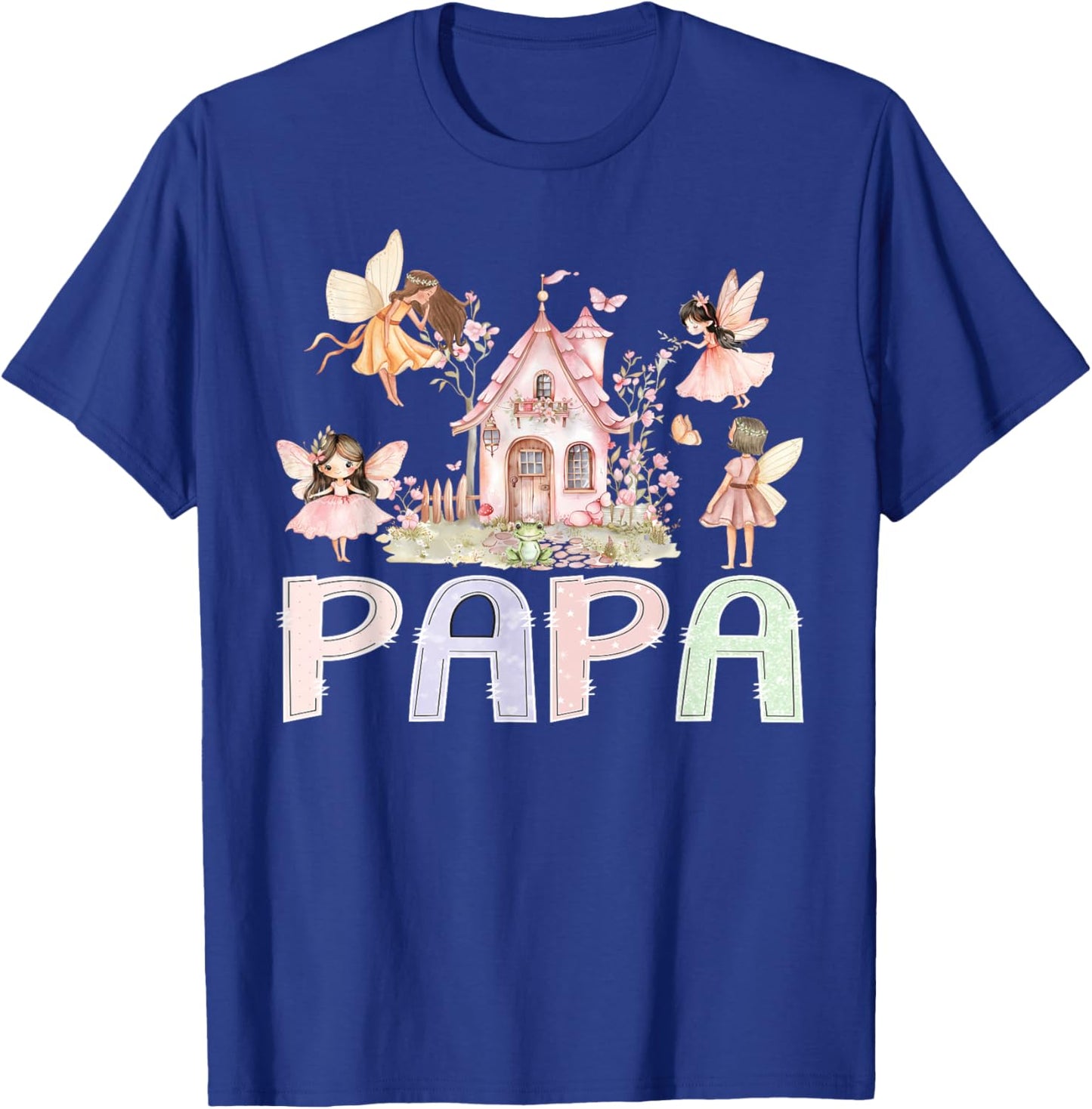 Fairy Papa Magical Floral Birthday Girl Fairytale Matching T-Shirt - T-Shirt | Royal