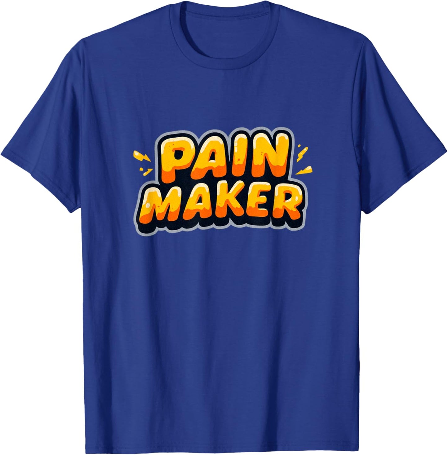 Cool Pain Maker Logo for Boys and Girls T-Shirt - T-Shirt | Royal