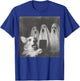 Funny Corgi Selfie with Ghosts, Retro Halloween Design T-Shirt - T-Shirt | Royal