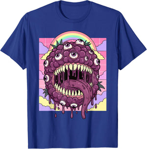 Weirdcore Aesthetic Kawaii Boysenberry Eyeballs T-Shirt - T-Shirt | Royal