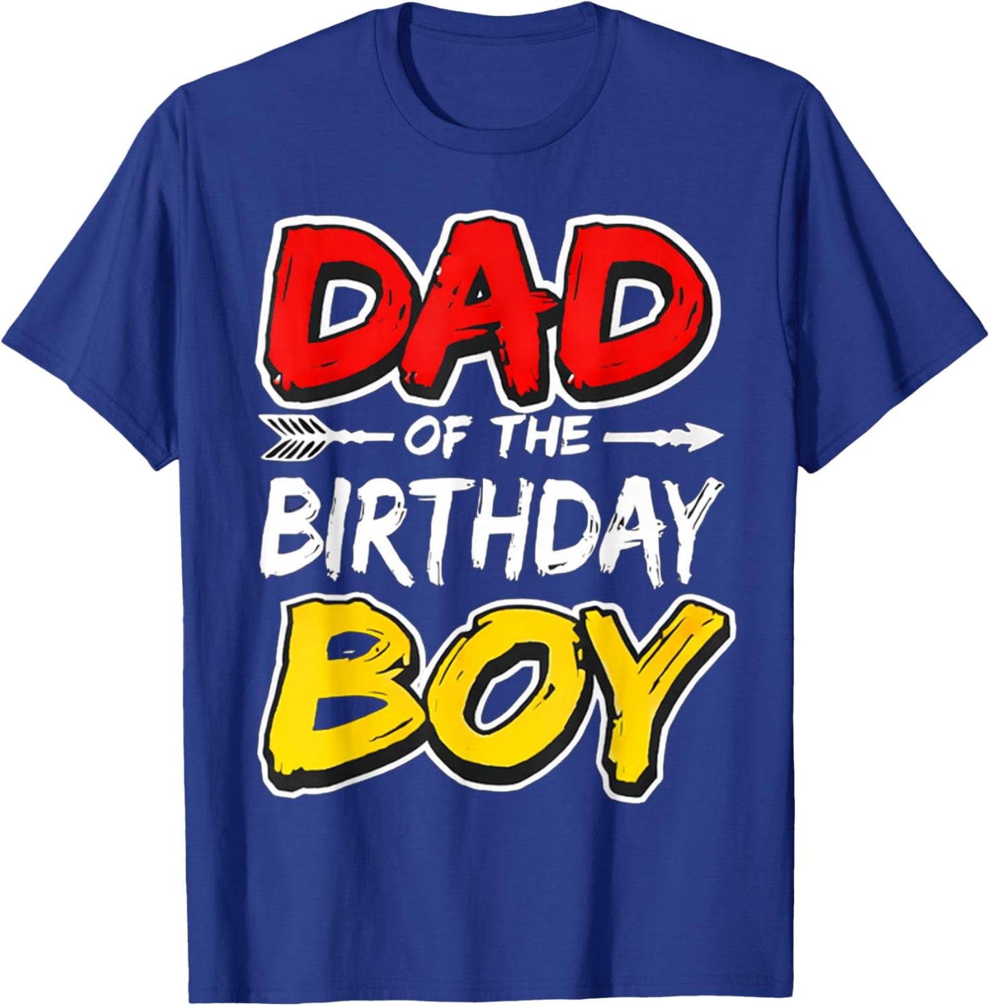 Dad of The Birthday boy Matching Family Party T-Shirt - T-Shirt | Royal