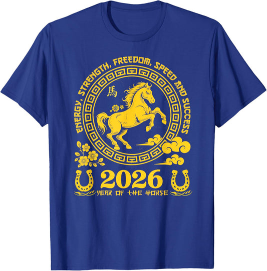 Lunar Chinese New Year of The Horse 2026 T-Shirt - T-Shirt | Royal