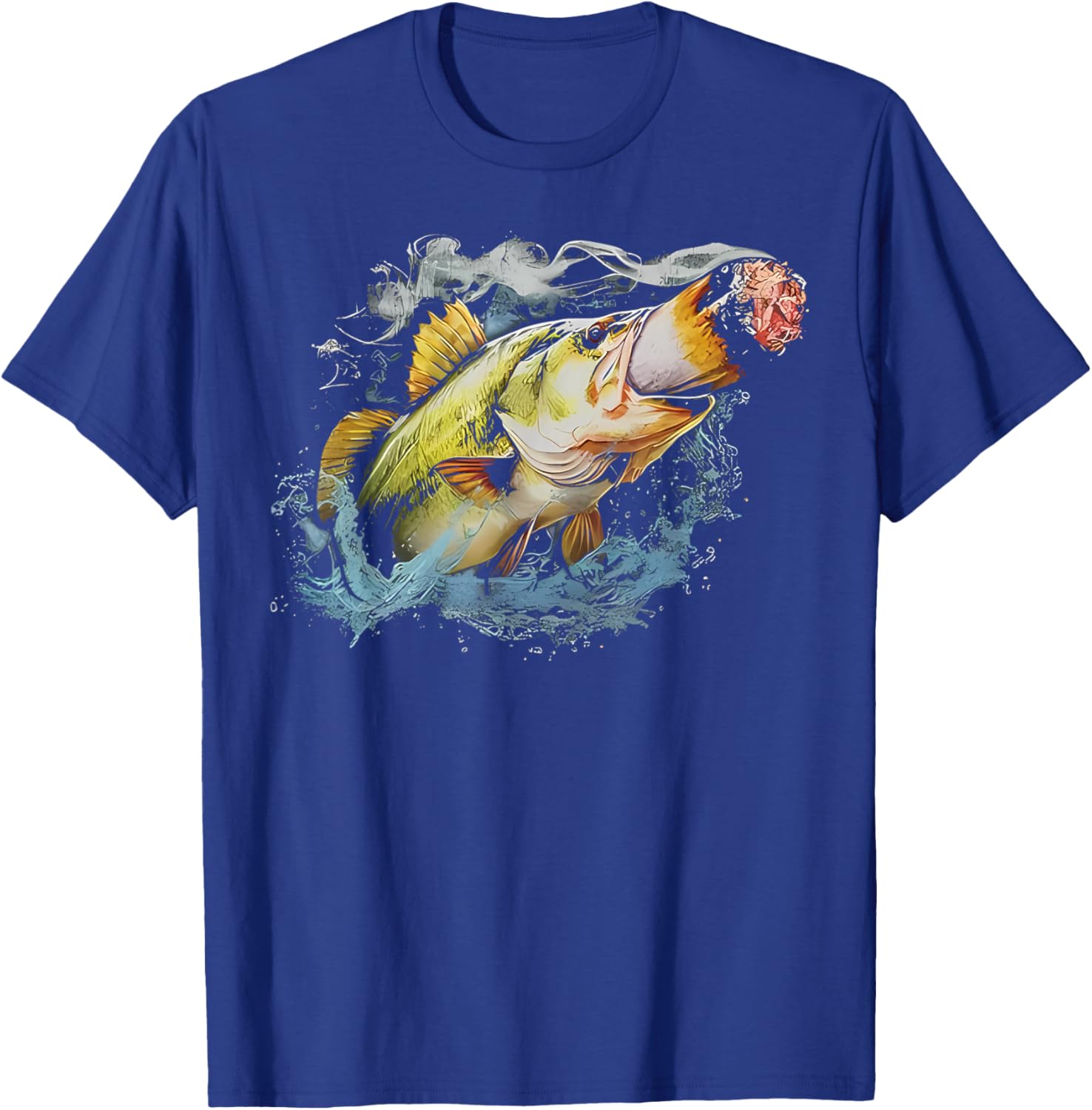 Fish Smoking Meme Vintage Style Silly Fish Gag T-Shirt - T-Shirt | Royal