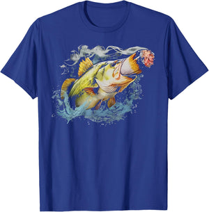 Fish Smoking Meme Vintage Style Silly Fish Gag T-Shirt - T-Shirt | Royal