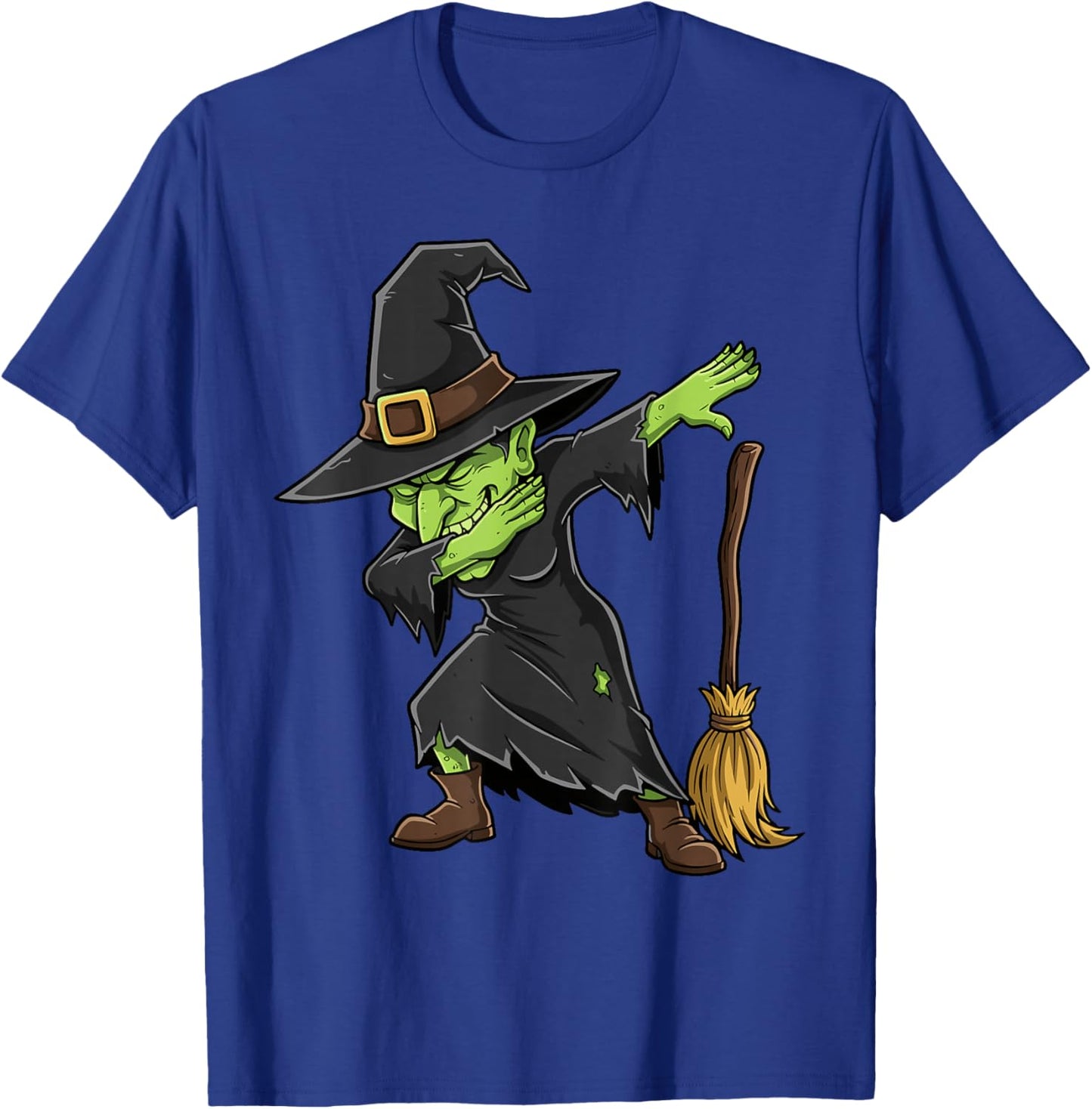 Dabbing Witch Spooky Kids Girls Women Costume Halloween T-Shirt - T-Shirt | Royal