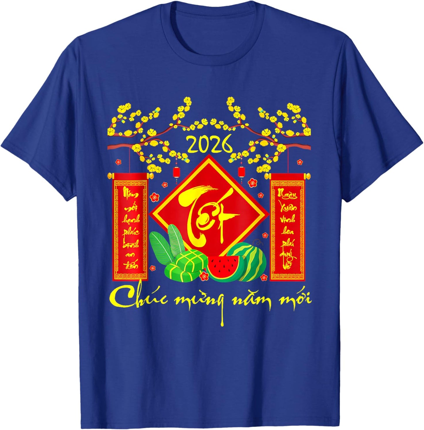 TET Vietnamese Lunar New Year 2026 Happy Vietnamese Holiday T-Shirt - T-Shirt | Royal