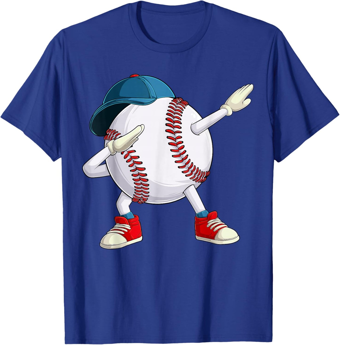 Dabbing Dab Dance Baseball Graphic Boys Girls Women Men T-Shirt - T-Shirt | Royal