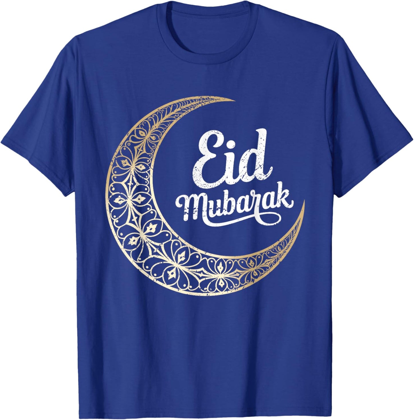 Eid Mubarak Crescent Moon Islamic Celebration T-Shirt - T-Shirt | Royal