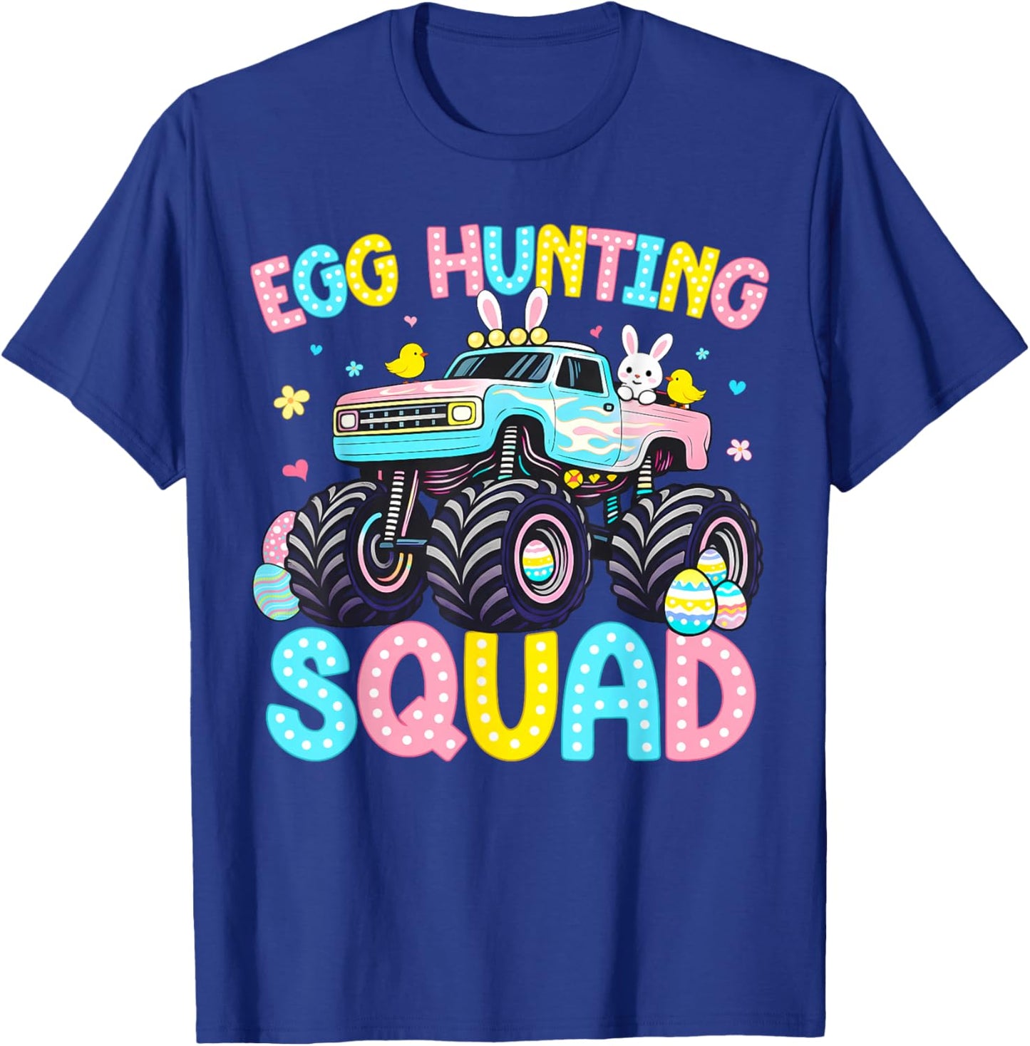 Egg Hunting Squad for Kids Toddler Boys Girls Easter Day T-Shirt - T-Shirt | Royal