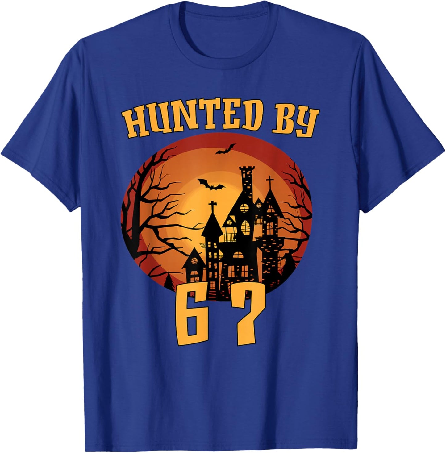 6 7 Halloween 67 Meme six Seven Haunted Gen Alpha Z Spooky T-Shirt - T-Shirt | Royal
