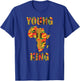 Young King African Kente Art Black History Month T-Shirt - T-Shirt | Royal