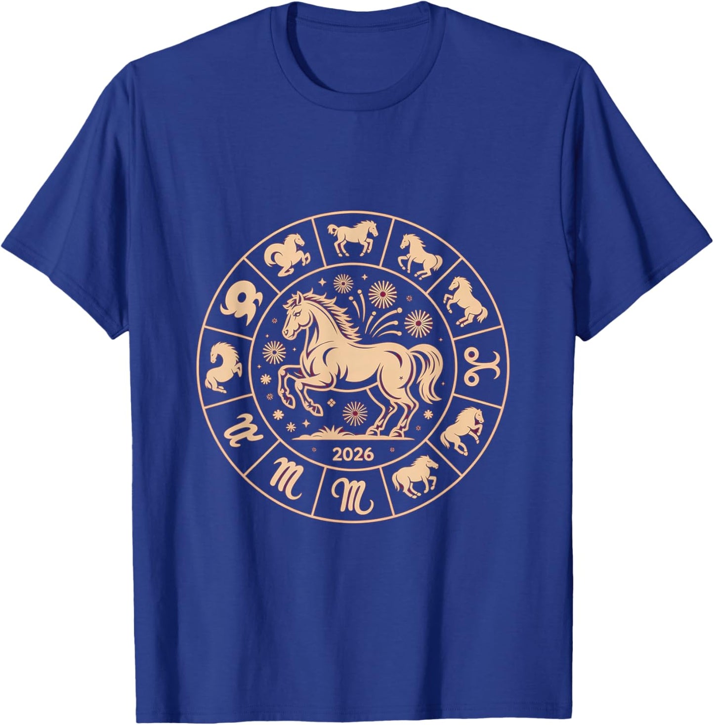 Year of The Fire Horse 2026 Festive Chinese New Year T-Shirt - T-Shirt | Royal