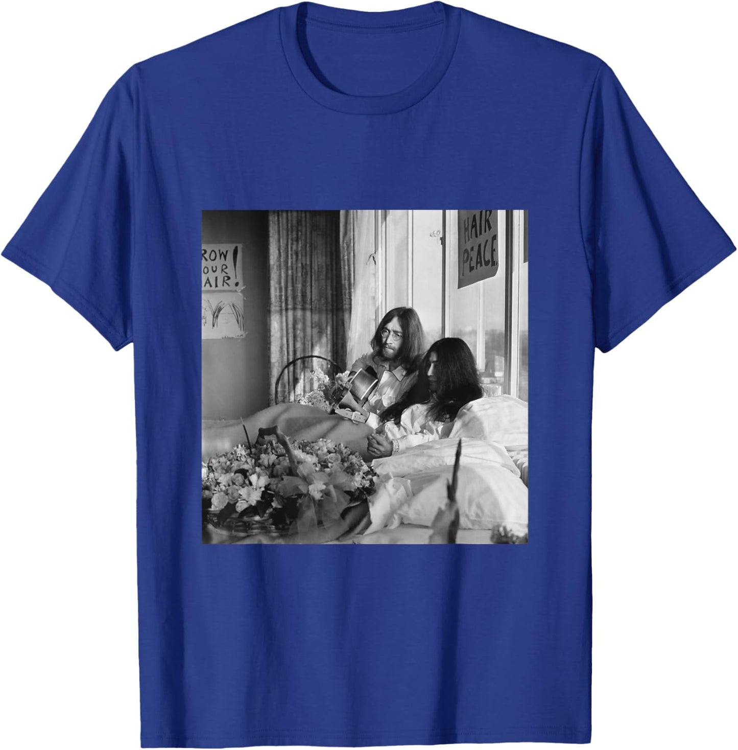 The Beatles John Lennon Yoko ONO Anti-War Bed-in 1969 T-Shirt - T-Shirt | Royal