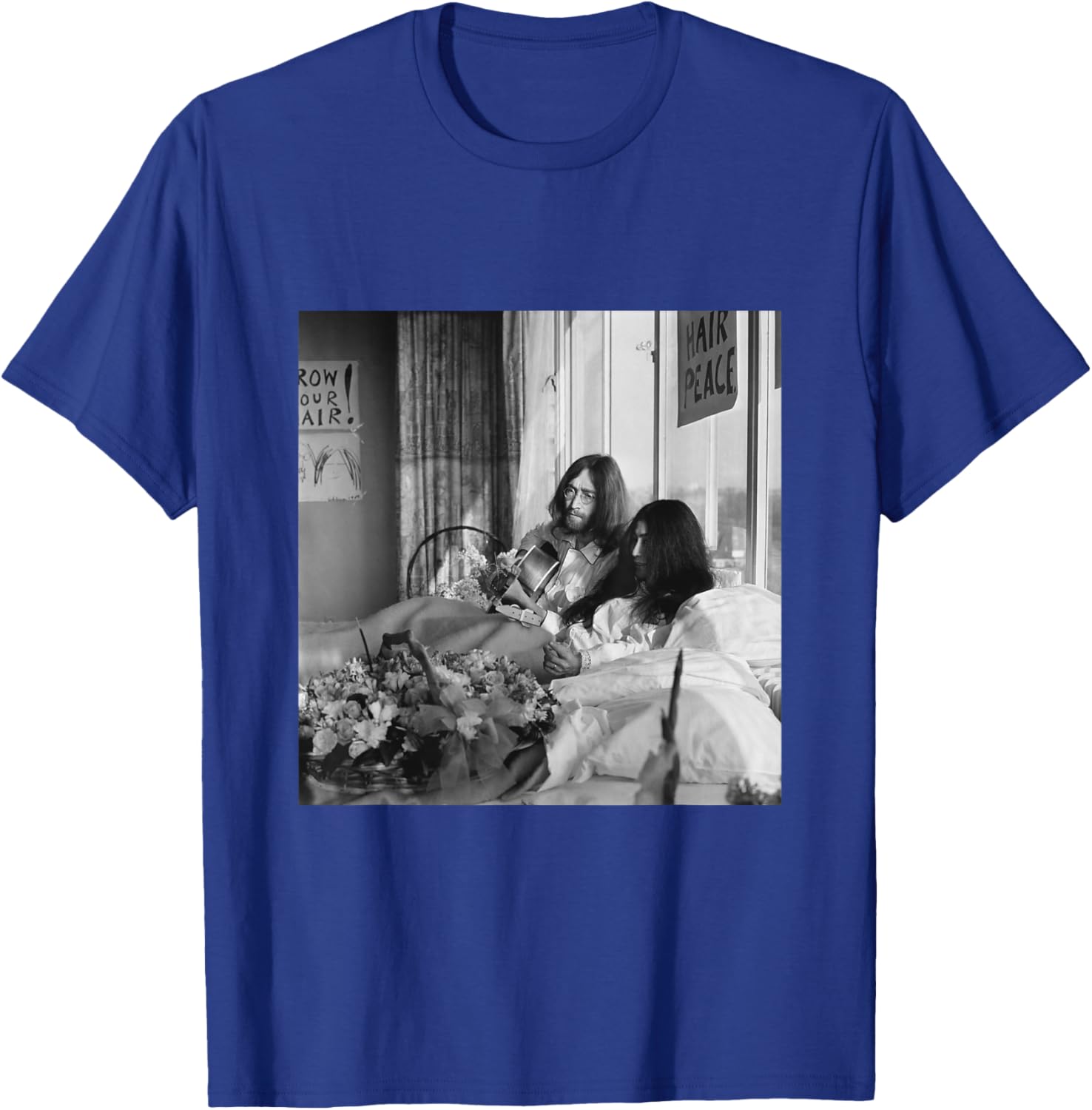 The Beatles John Lennon Yoko ONO Anti-War Bed-in 1969 T-Shirt - T-Shirt | Royal