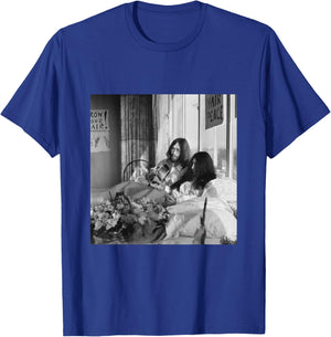 The Beatles John Lennon Yoko ONO Anti-War Bed-in 1969 T-Shirt - T-Shirt | Royal