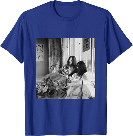 The Beatles John Lennon Yoko ONO Anti-War Bed-in 1969 T-Shirt - T-Shirt | Royal