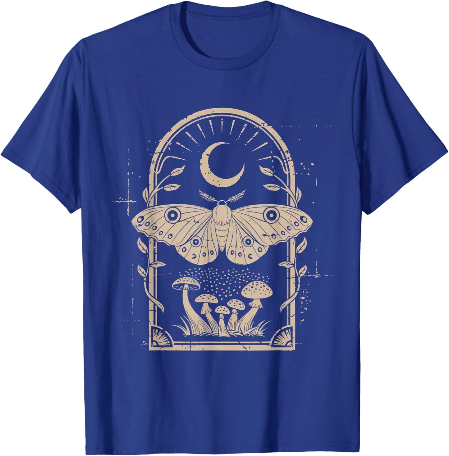 Fairycore Butterfly Grunge Therian Moth Floral Aesthetic T-Shirt - T-Shirt | Royal