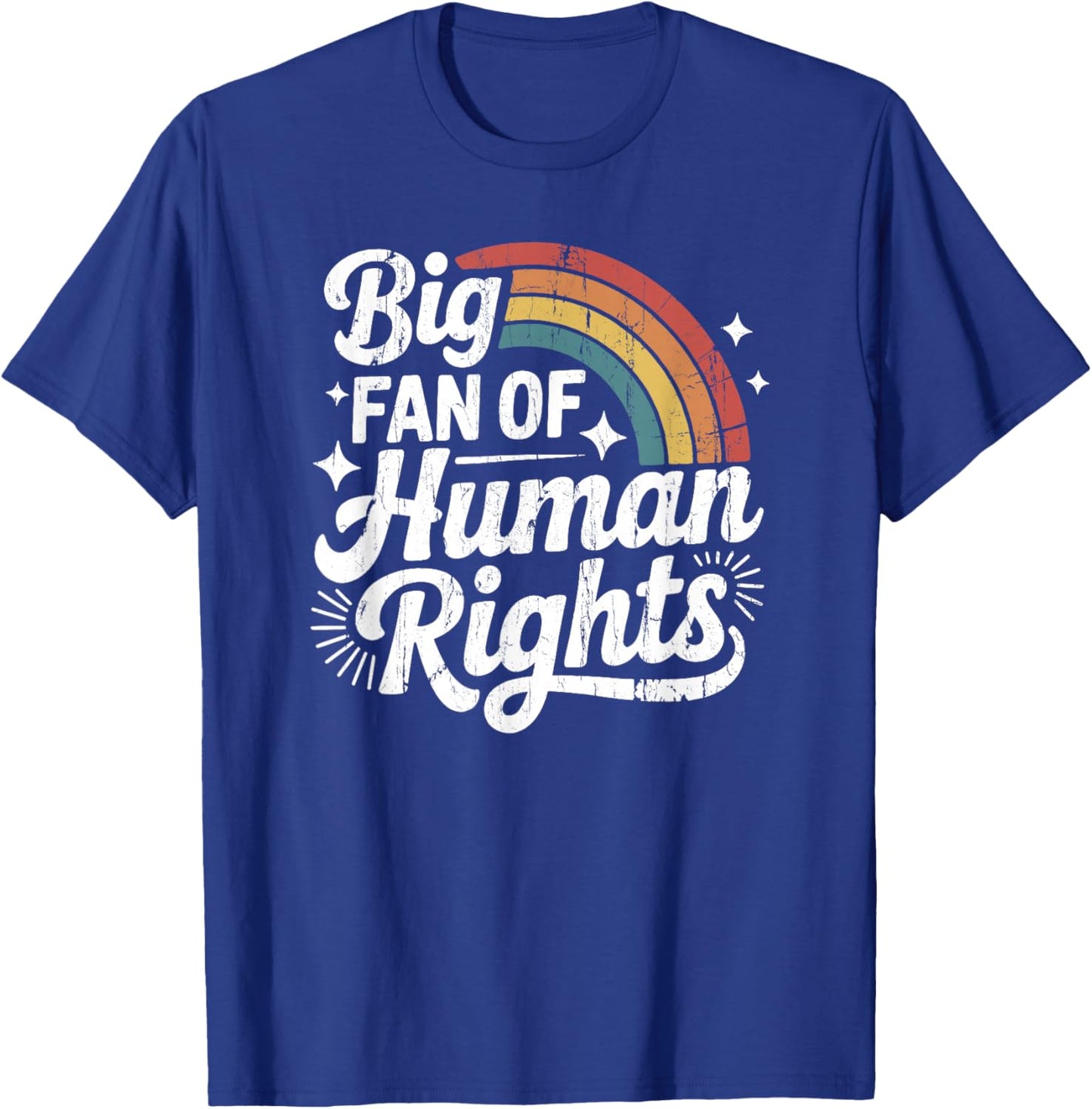 Big Fan of Human Rights, Social Justice, Equality T-Shirt - T-Shirt | Royal