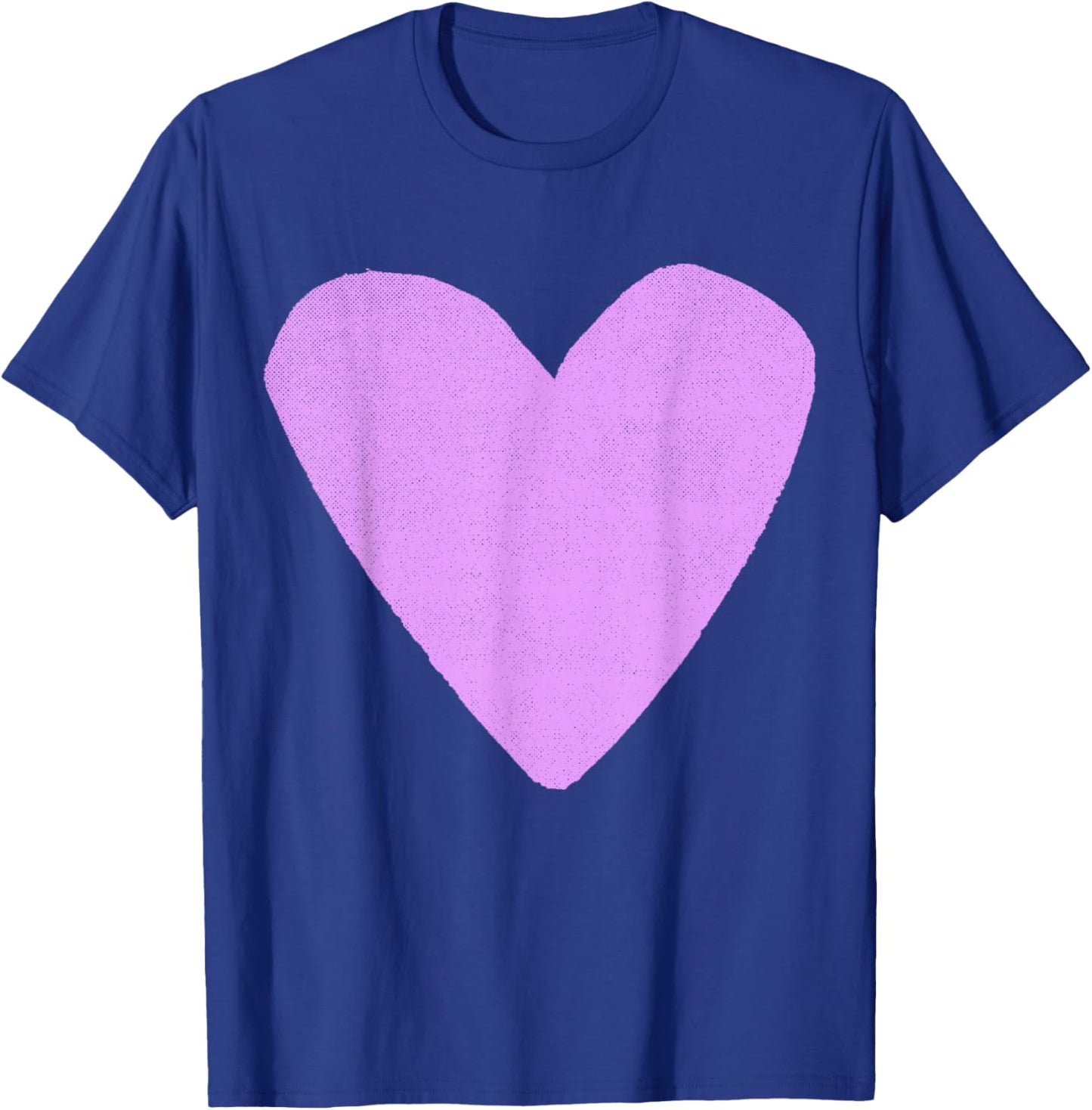 Boho Tops Valentines Day Cute Girls Lavender Heart T-Shirt - T-Shirt | Royal