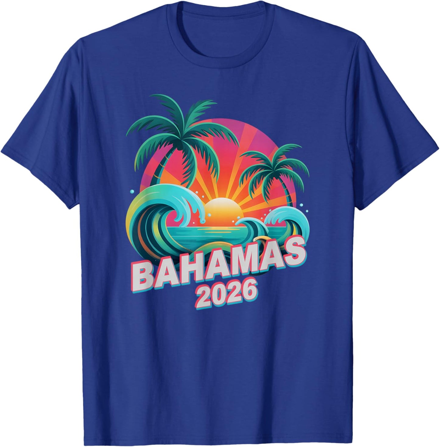 Kids Bahamas 2026 Trip Beaching Vacay Matching All Girls T-Shirt - T-Shirt | Royal