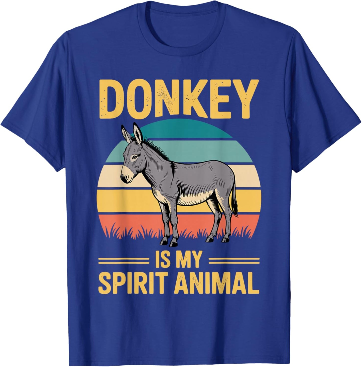 Cute Donkey Design Women Pet Animal Donkey Lovers T-Shirt - T-Shirt | Royal
