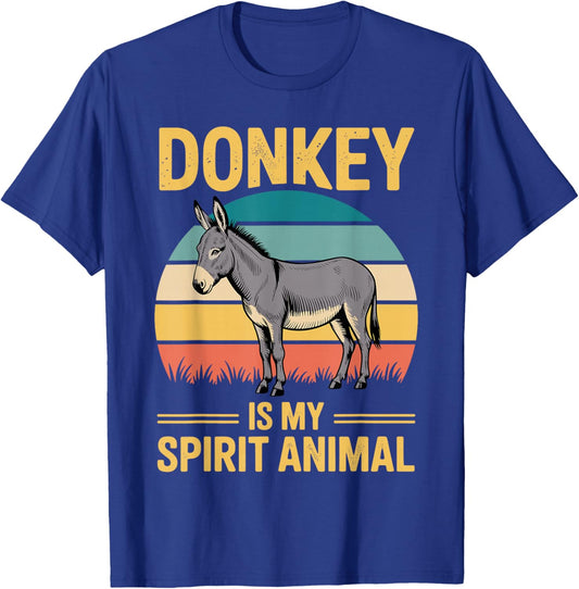 Cute Donkey Design Women Pet Animal Donkey Lovers T-Shirt - T-Shirt | Royal