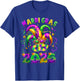 Mardi Gras 2026 Jester Hat Carnival New Orleans Fleur De Lis T-Shirt - T-Shirt | Royal