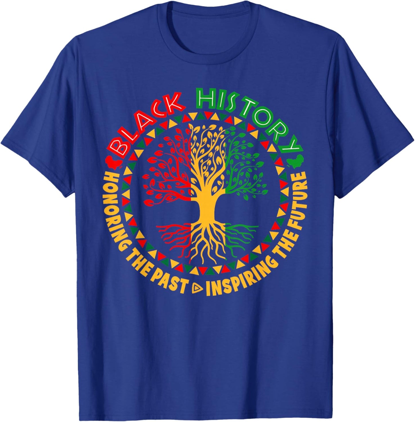 Honoring Past Inspiring Future Black History Men Women Kid T-Shirt - T-Shirt | Royal