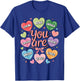 Positive Affirmations You are Strong Brave Worthy Loved T-Shirt - T-Shirt | Royal