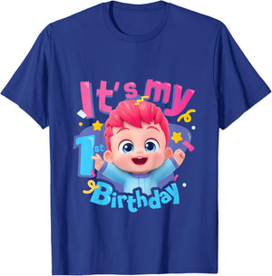 Bebefinn It's My 1st Birthday Kids T-Shirt - T-Shirt | Royal
