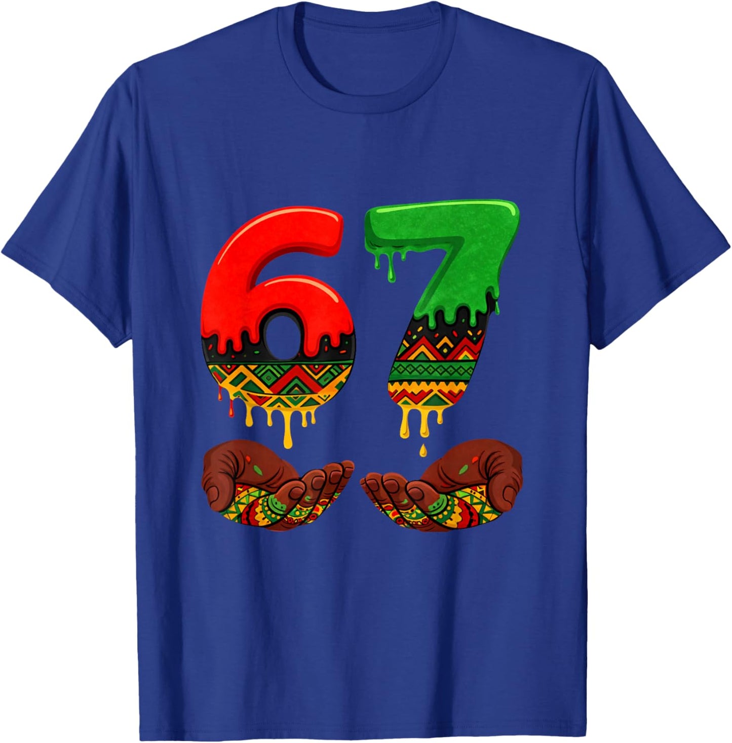 67 Black History Month Six Seven African American Kids Boys T-Shirt - T-Shirt | Royal