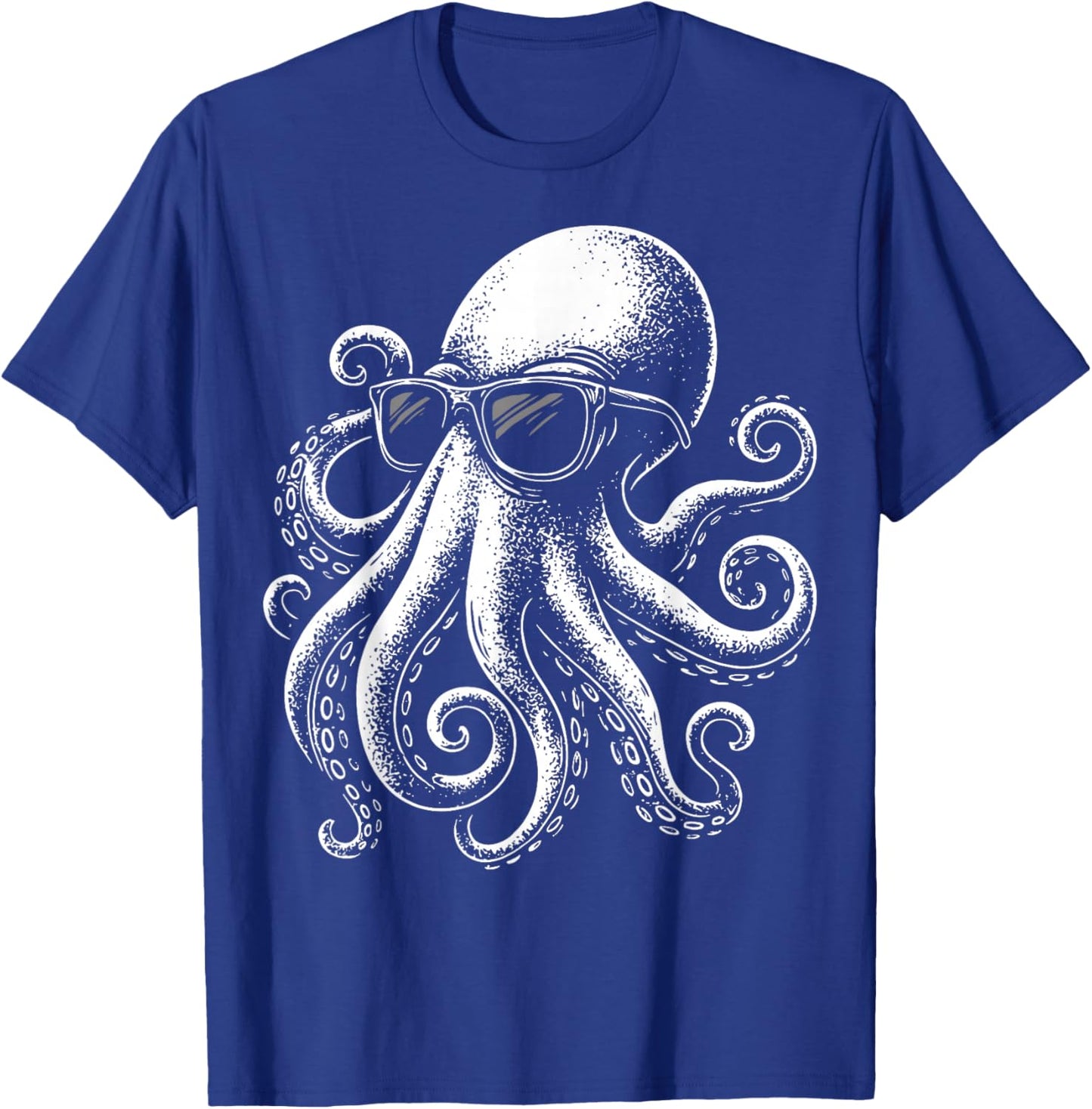 Octopus Sunglasses Snorkeler T-Shirt - T-Shirt | Royal