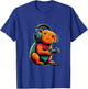 Capybara Gaming,Funny Gamer, Capybara Design Classic T-Shirt - T-Shirt | Royal