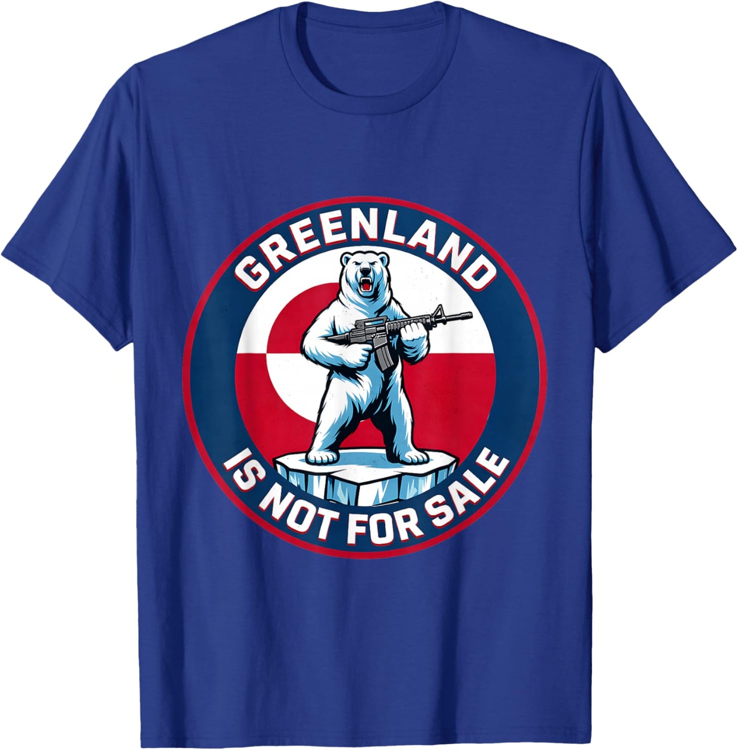 Greenland Not for Sale Greenland Flag Animals Greenlanders T-Shirt - T-Shirt | Royal
