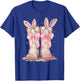 Boots Coquette Bow Bunny Rabbit Eggs Easter Cowboy Western T-Shirt - T-Shirt | Royal