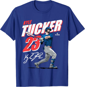 Kyle Tucker | Los Angeles D Baseball Players | MLBKYT204M T-Shirt - T-Shirt | Royal