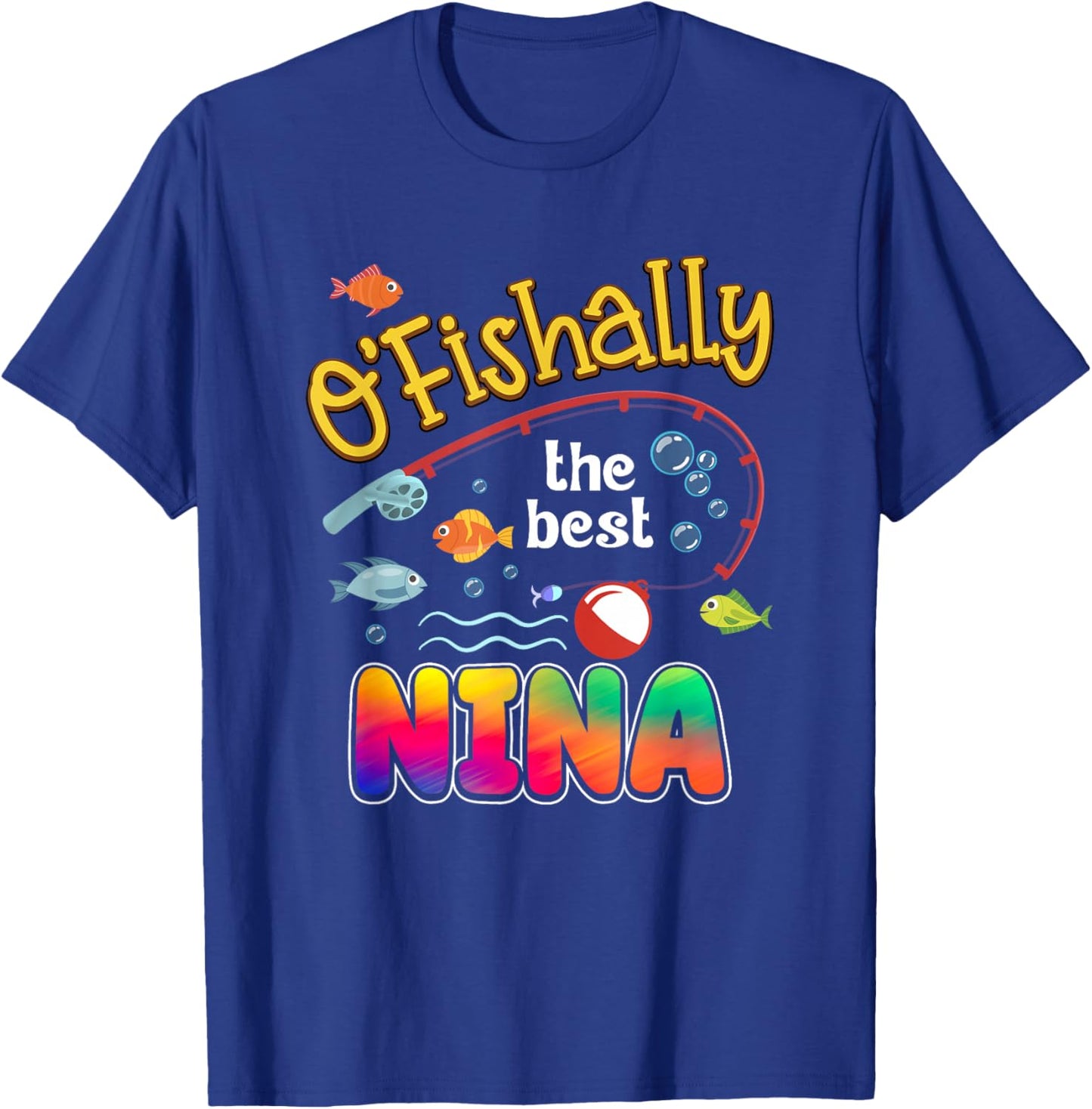 Ofishally The Best Nina of The Birthday Boy T-Shirt - T-Shirt | Royal