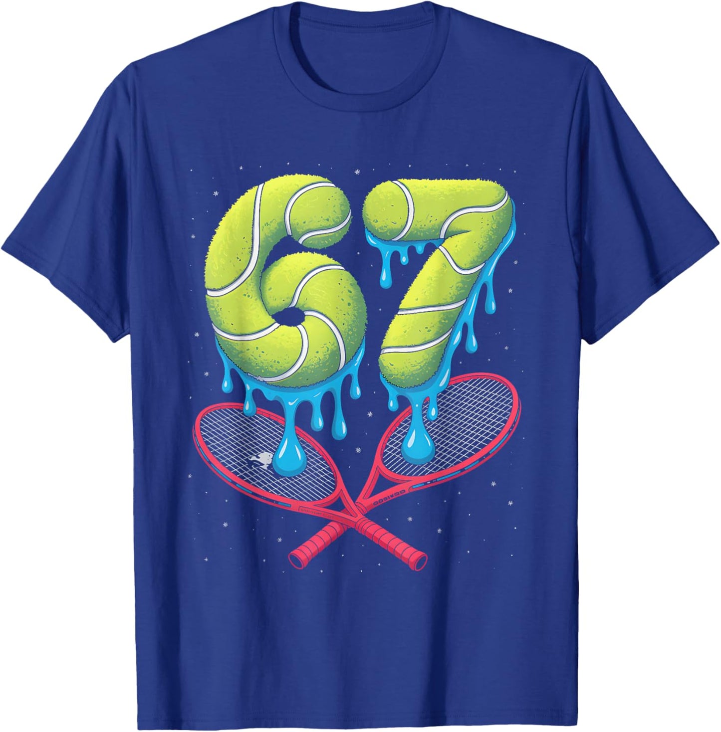 Tennis 67 Six Seven Funny Meme Drip Kids T-Shirt - T-Shirt | Royal