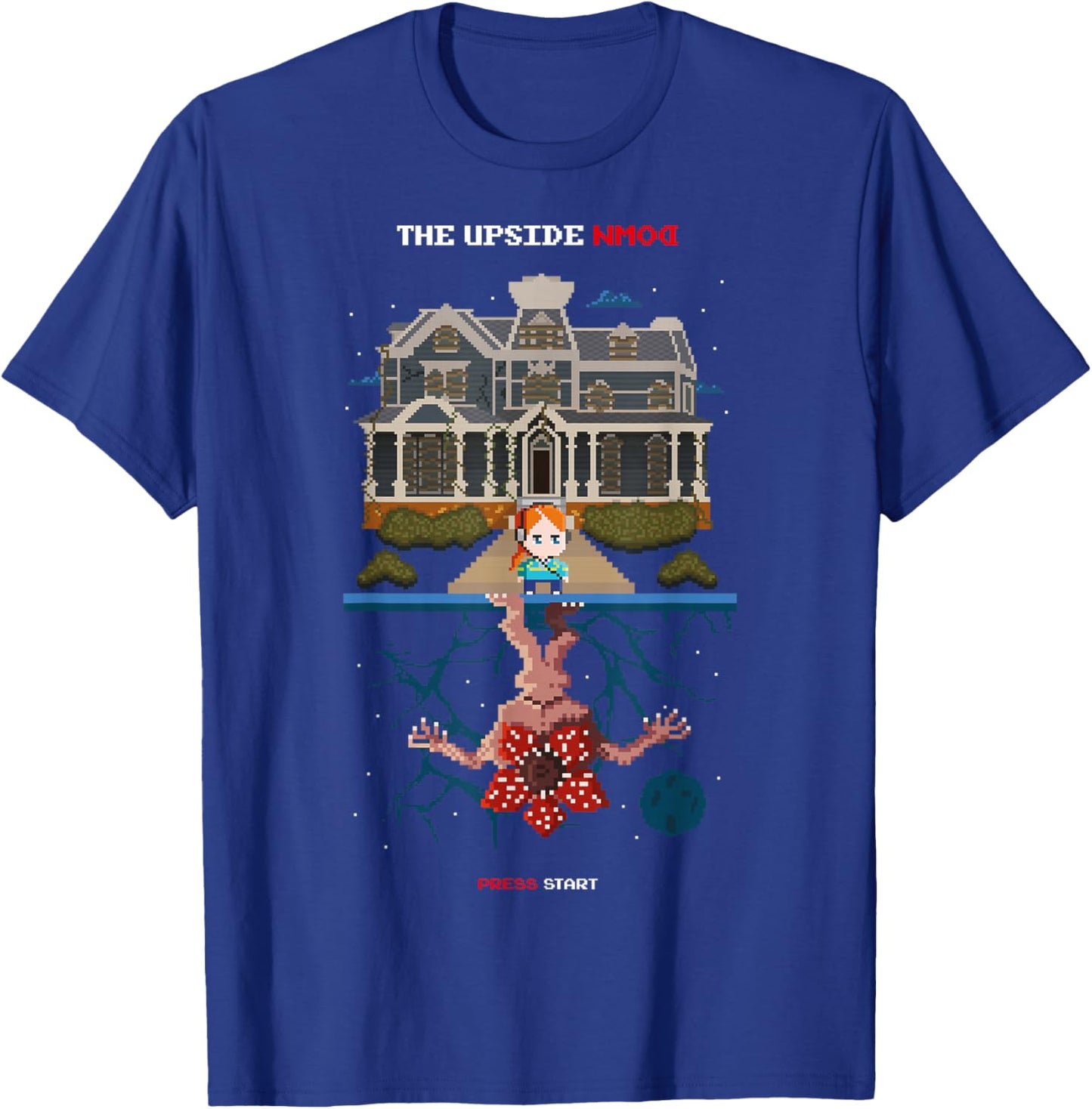 Stranger Things Season 5 Max in The Upside Down Pixel Art T-Shirt - T-Shirt | Royal