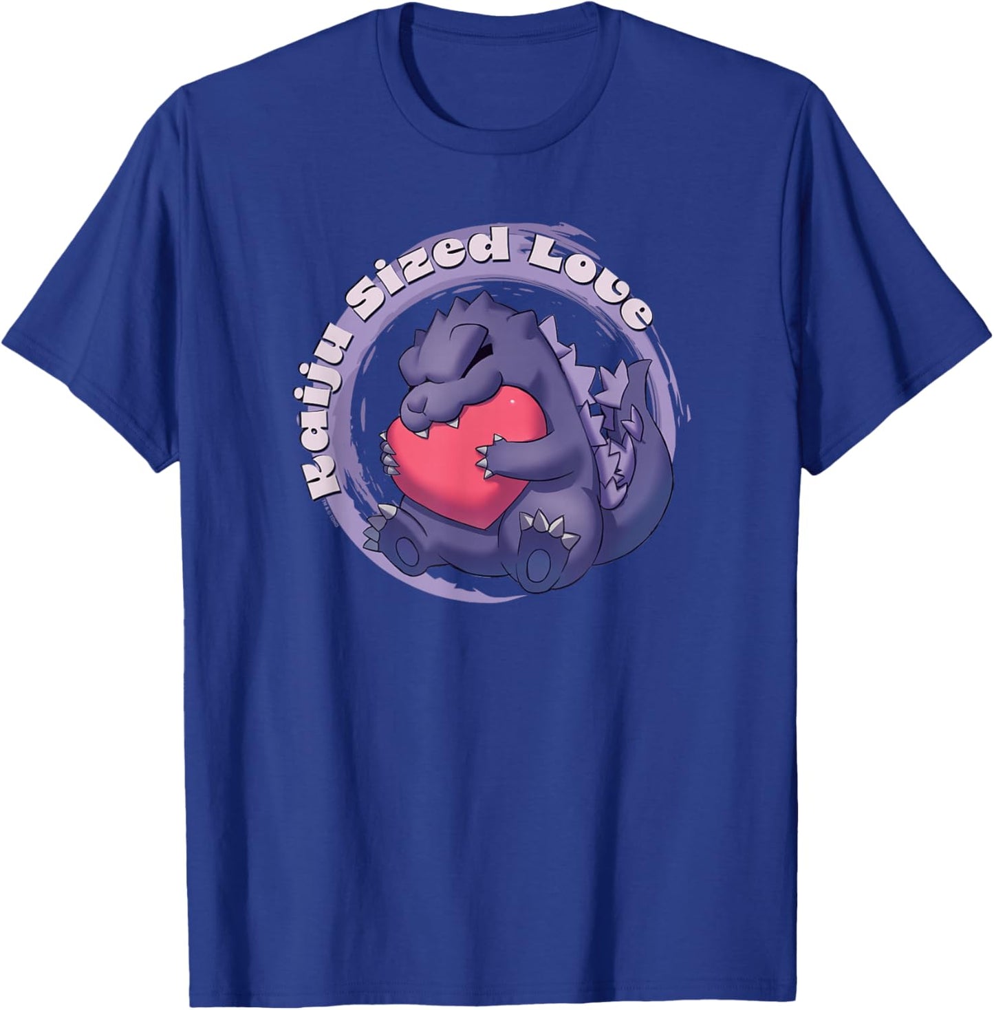 Godzilla Kaiju Sized Love Cute Cuddly Heart Valentine's Day T-Shirt - T-Shirt | Royal