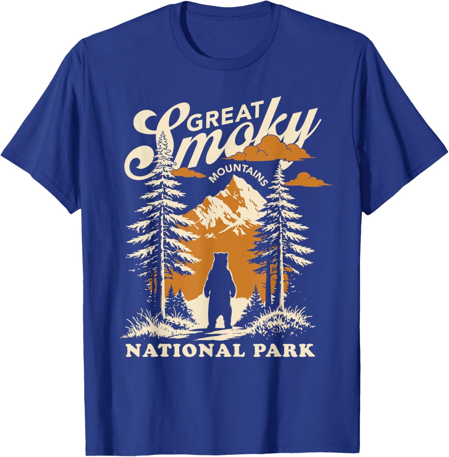 Great Smoky Mountains National Park Bear T-Shirt - T-Shirt | Royal