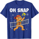 Oh Snap Gingerbread Man Christmas Volleyball T-Shirt - T-Shirt | Royal