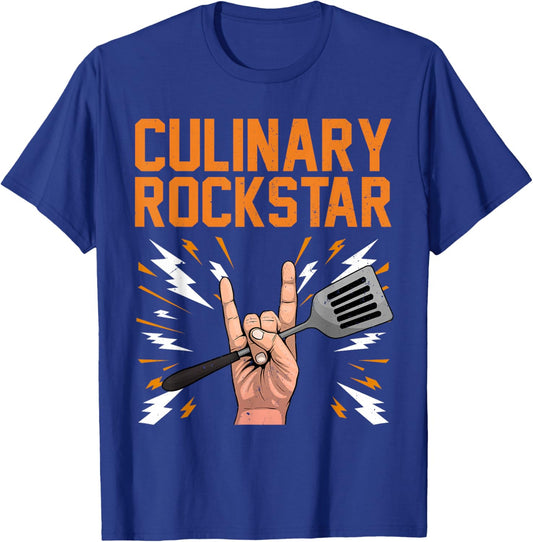 Funny Chef Design Women Cooking Cook Culinary Chef T-Shirt - T-Shirt | Royal