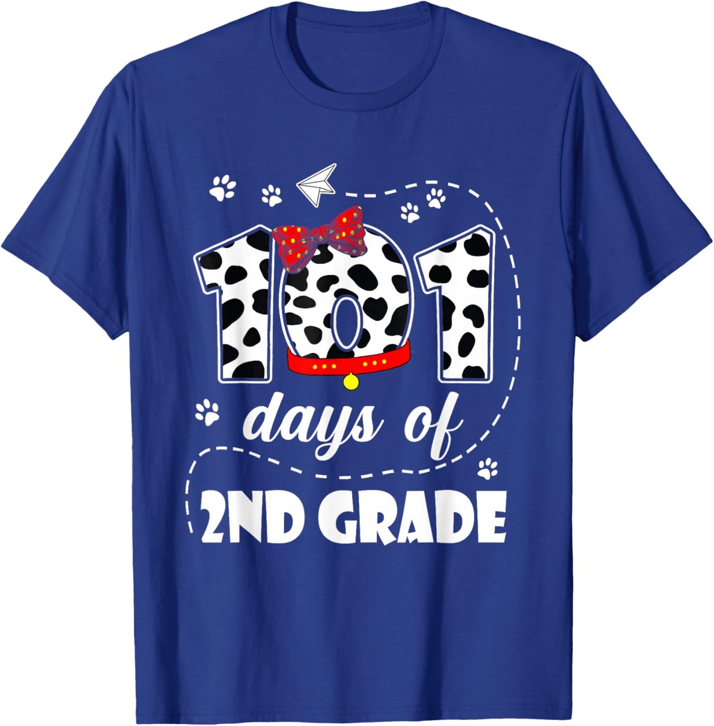 101 Days of 2nd Grade 100 Days of School Kids Teacher T-Shirt - T-Shirt | Royal