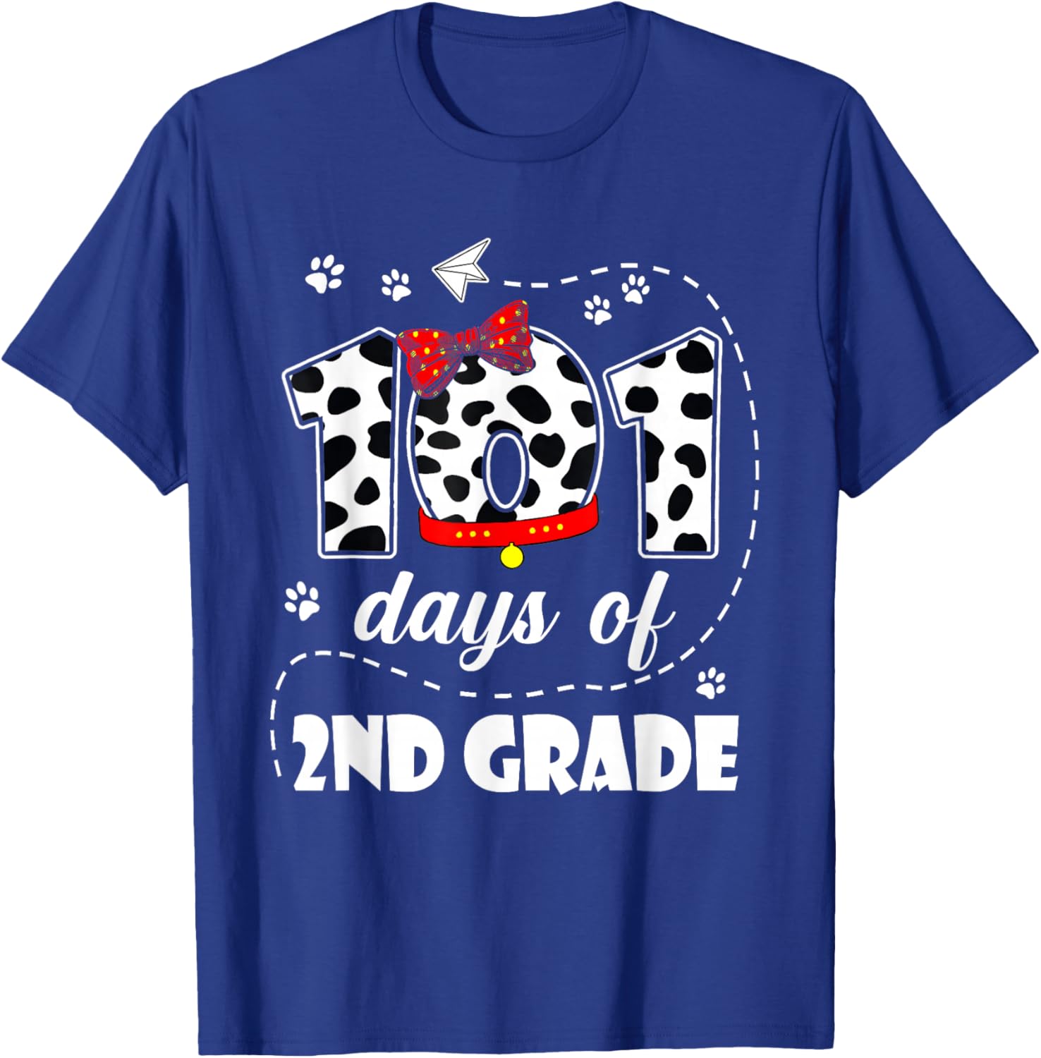101 Days of 2nd Grade 100 Days of School Kids Teacher T-Shirt - T-Shirt | Royal