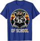 100 Days of School Raccoon T-Shirt - T-Shirt | Royal
