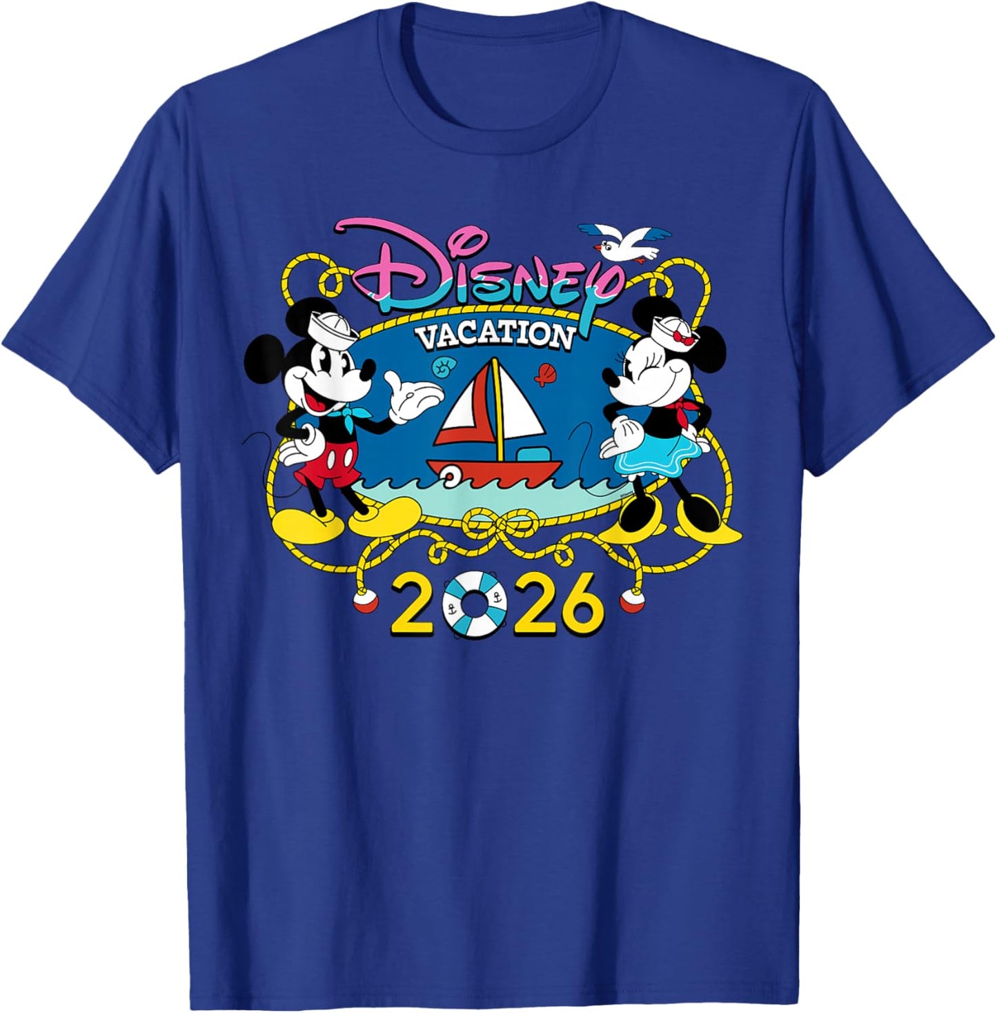 Disney Cruise Mickey & Minnie Group Vacation 2026 Matching T-Shirt - T-Shirt | Royal